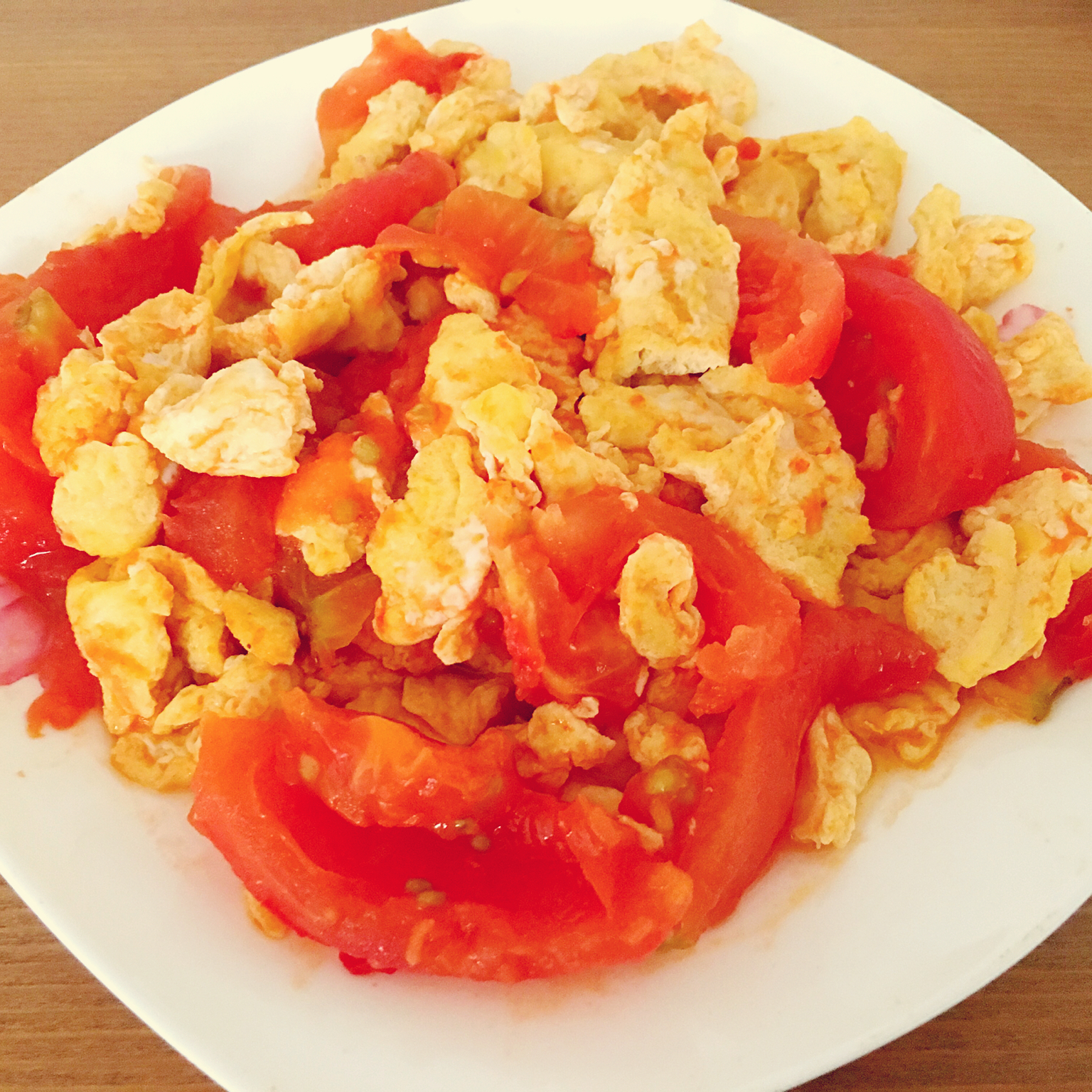 misscherie做的西红柿炒鸡蛋