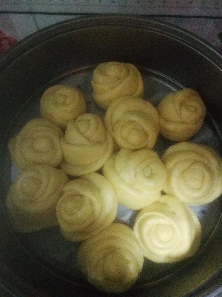 紫薯玫瑰花馒头
