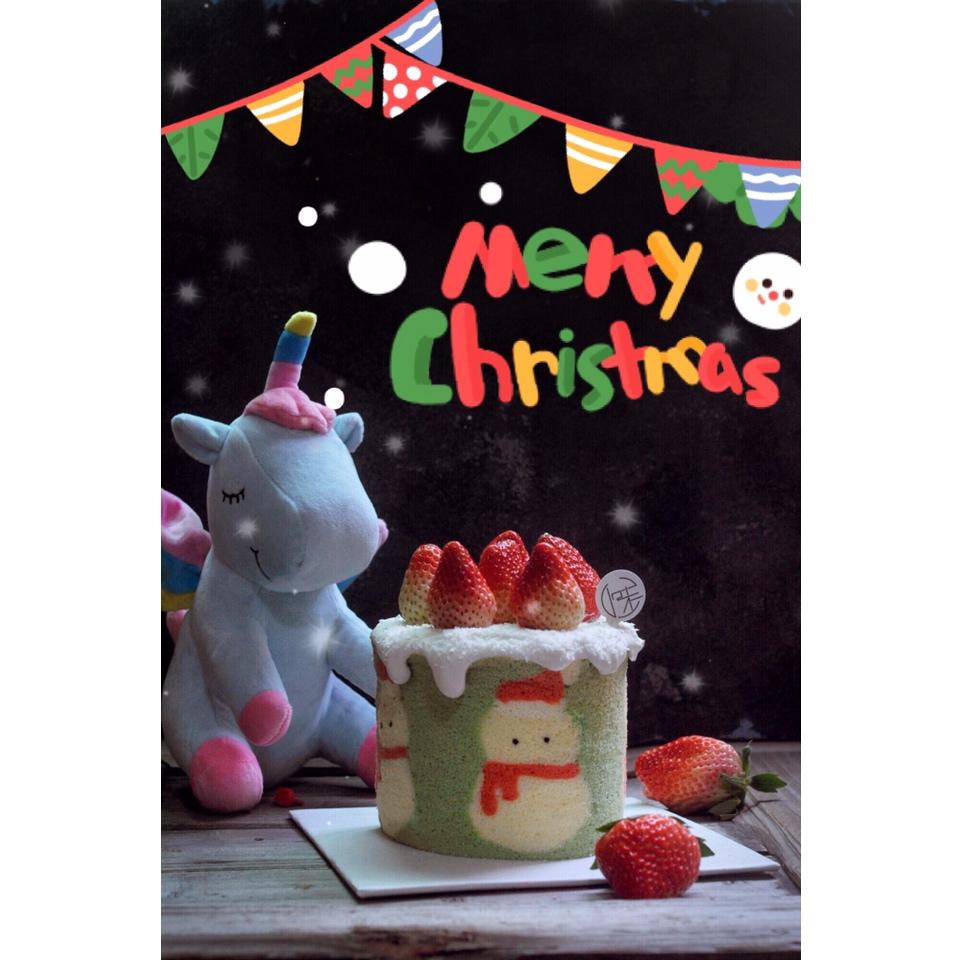 圣诞雪人戚风卷