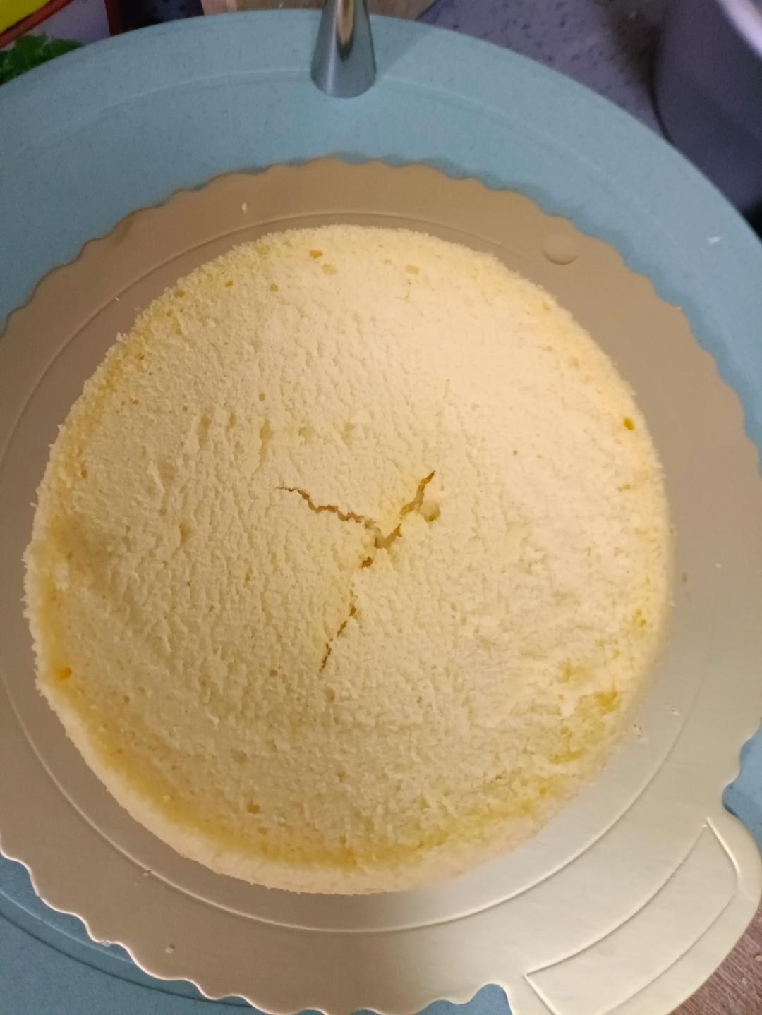 6寸芒果戚风千层蛋糕
