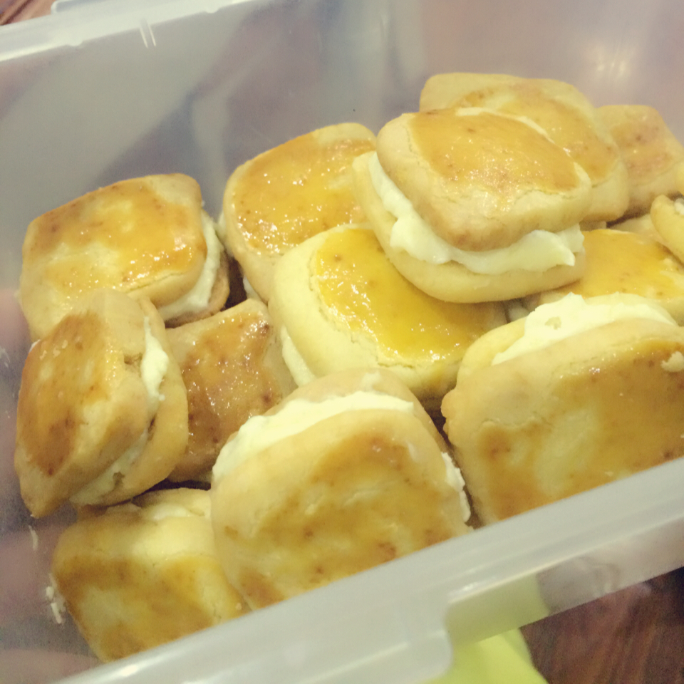 乳酪奶油夹心酥饼
