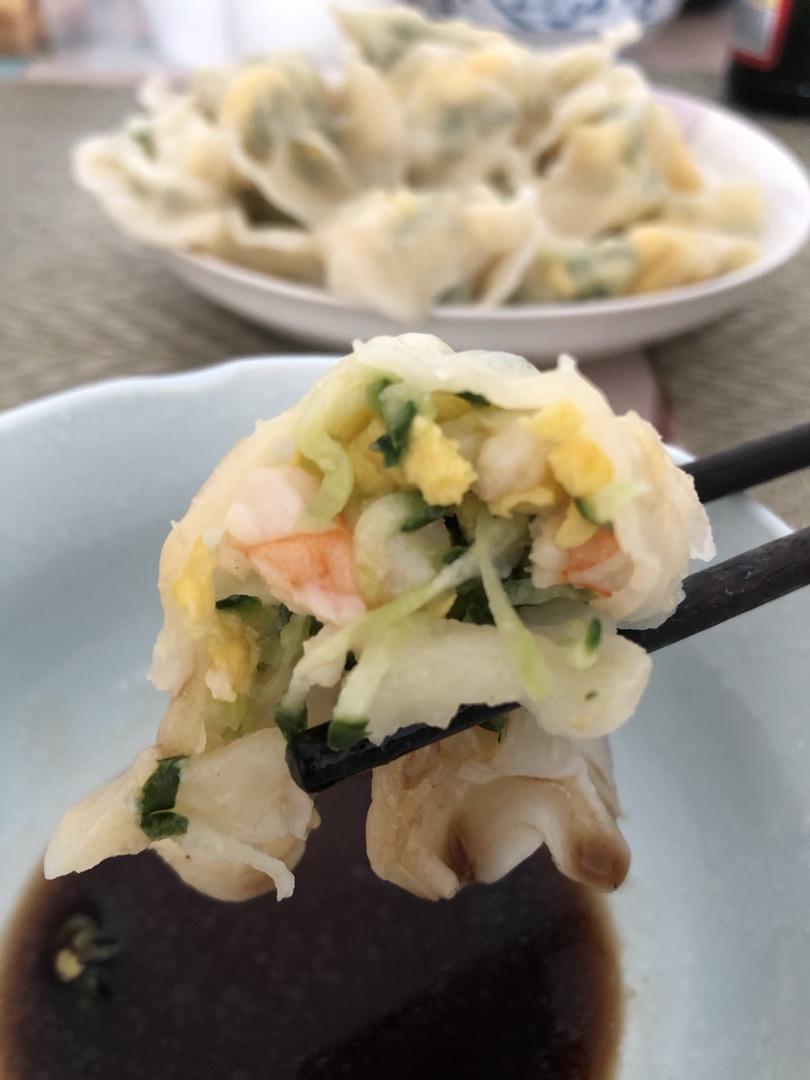 黄瓜虾仁饺子