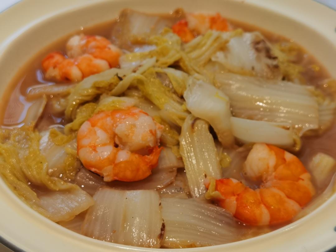 大虾烧白菜（隋卞版）