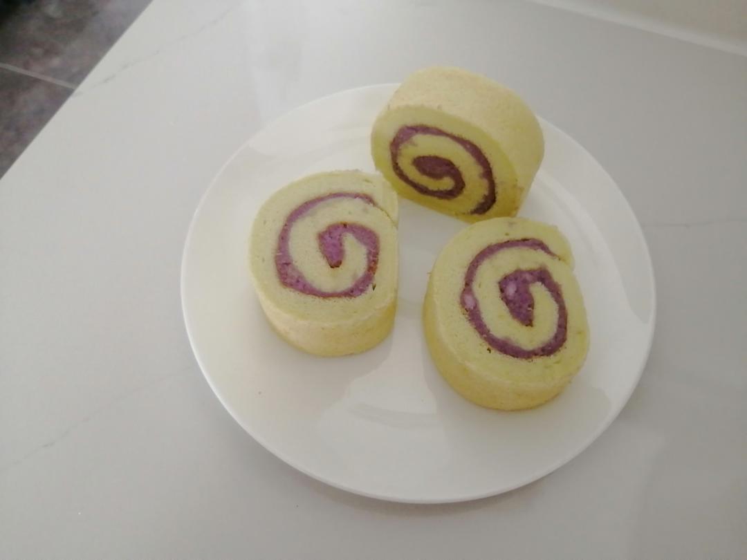 双重口感 蓝莓蛋糕卷！