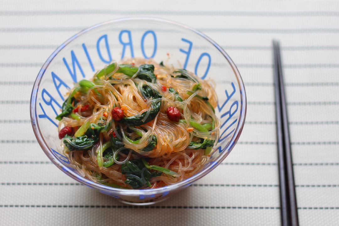 菠菜果仁粉丝