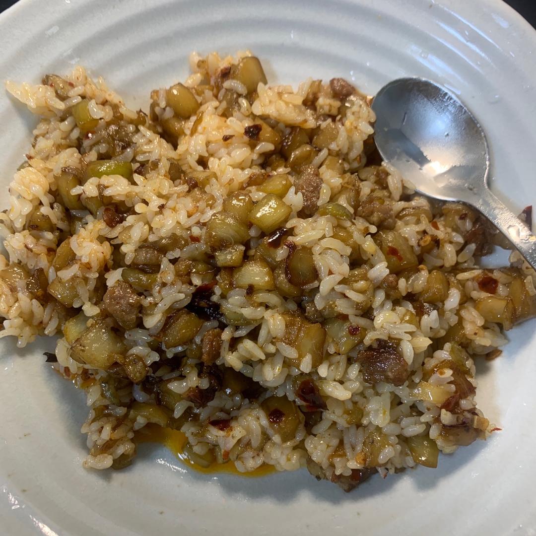 特别好吃的茄子炒饭