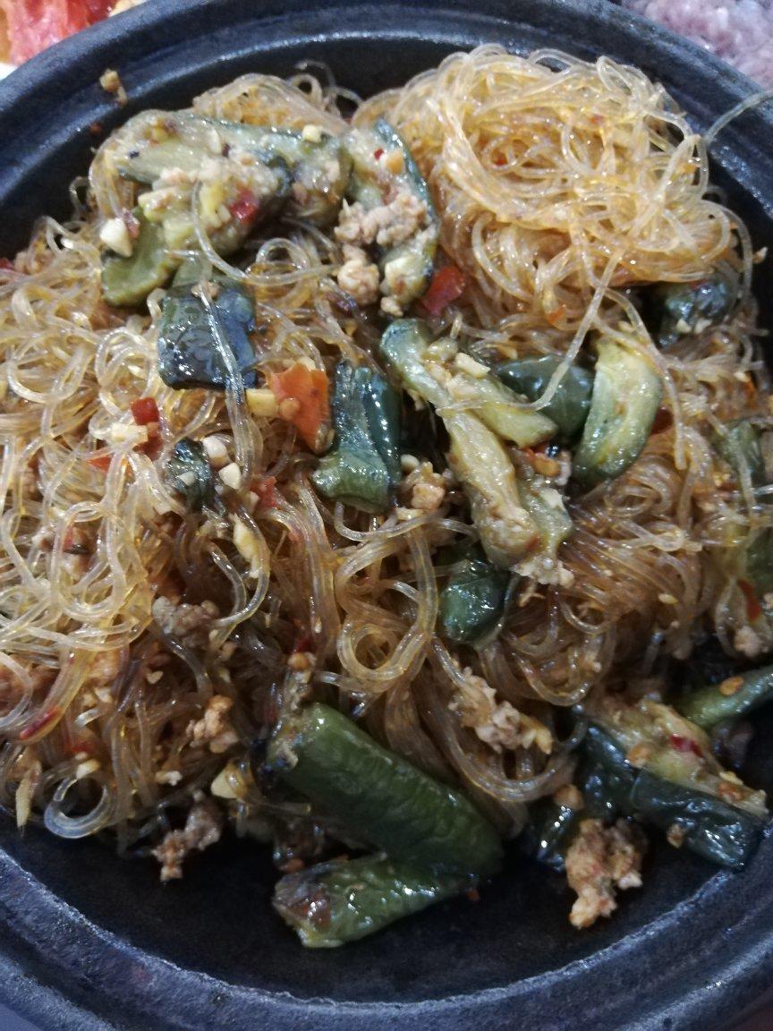 肉末茄子粉丝煲