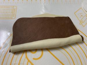 黑白配(^з^)-☆～双色奶香巧克力卷卷（花式馒头一次发酵上班族前晚准备早餐🥣）的做法 步骤4