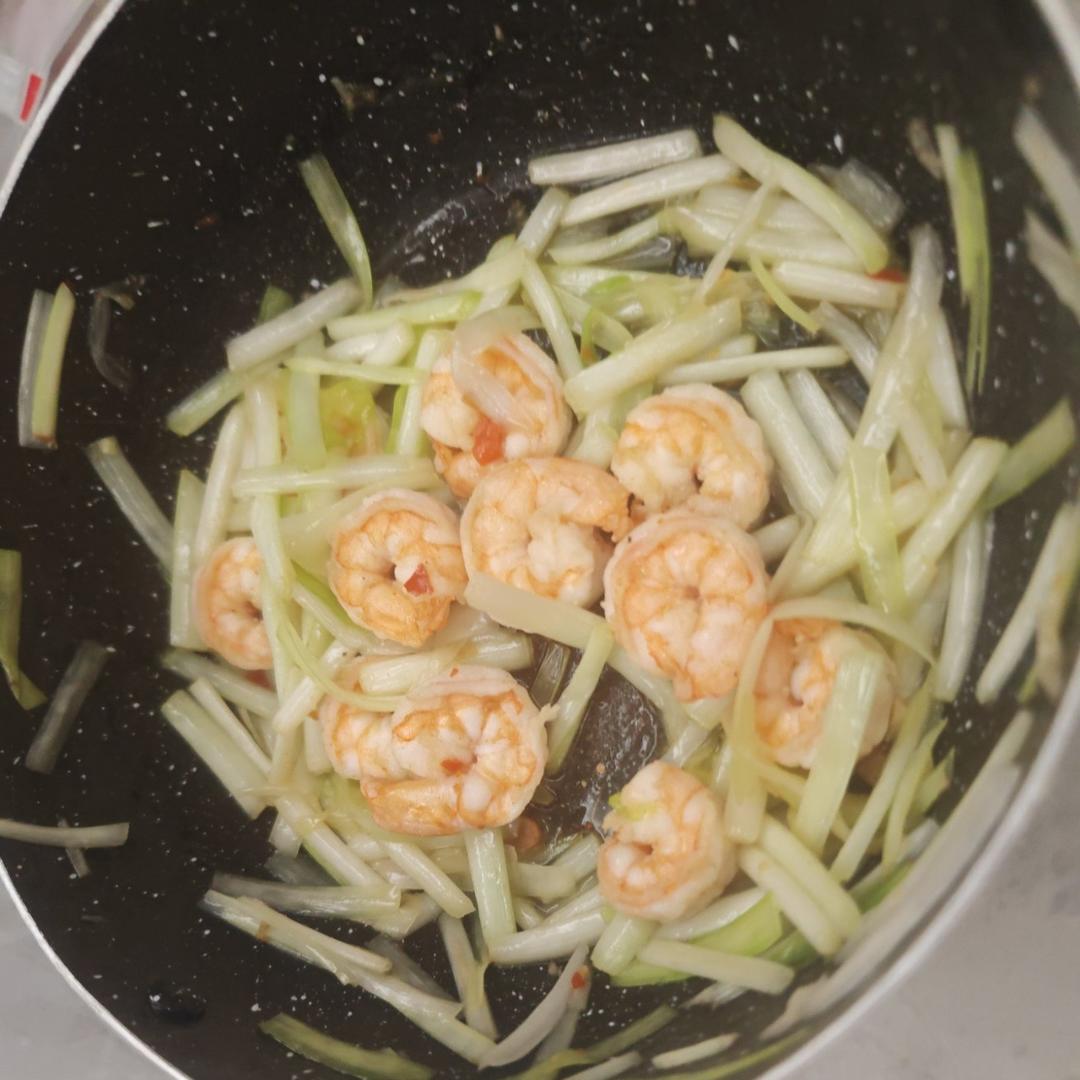 韭黄炒虾仁