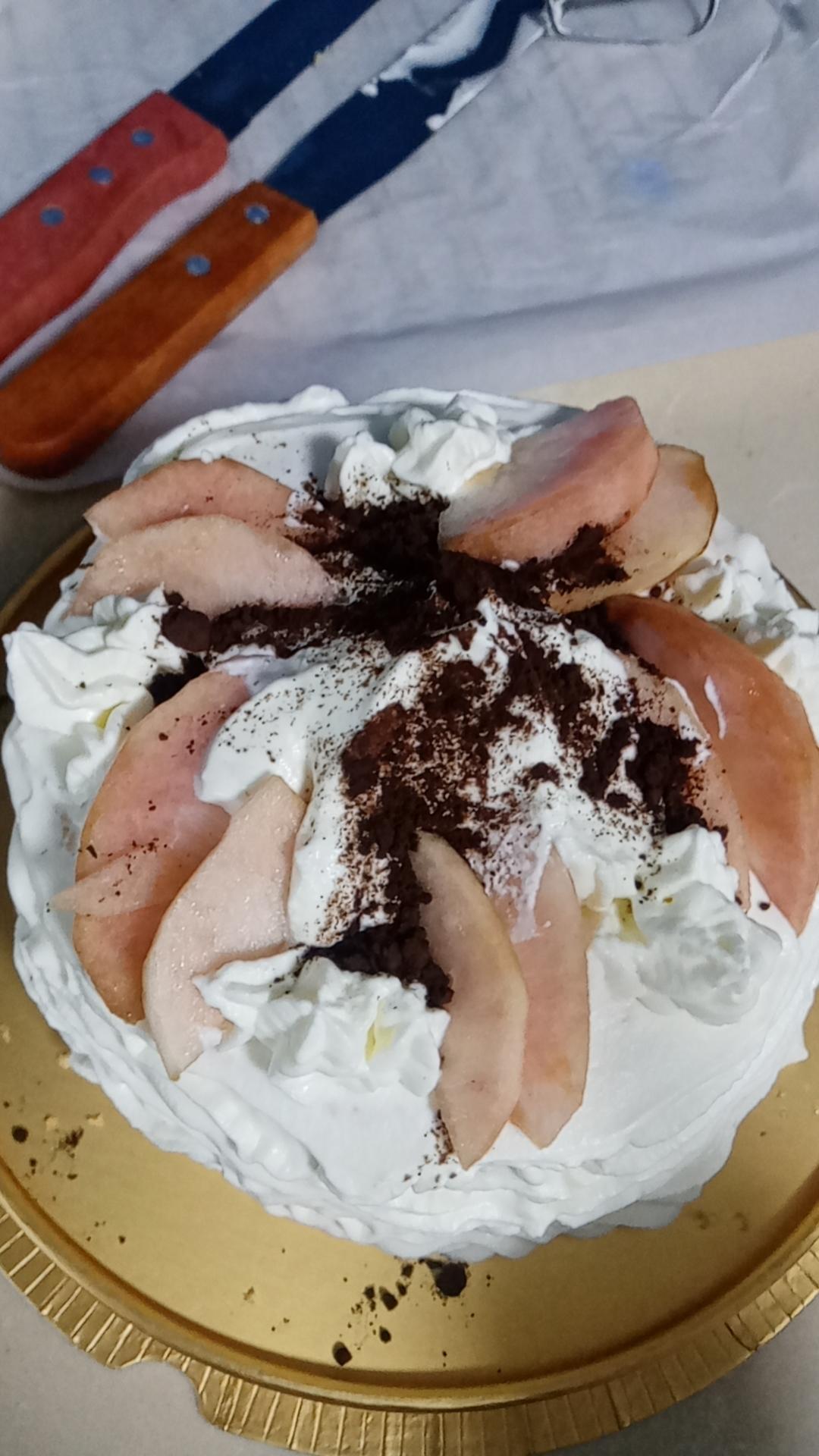 桃子生日蛋糕（拯救裱花小残手）