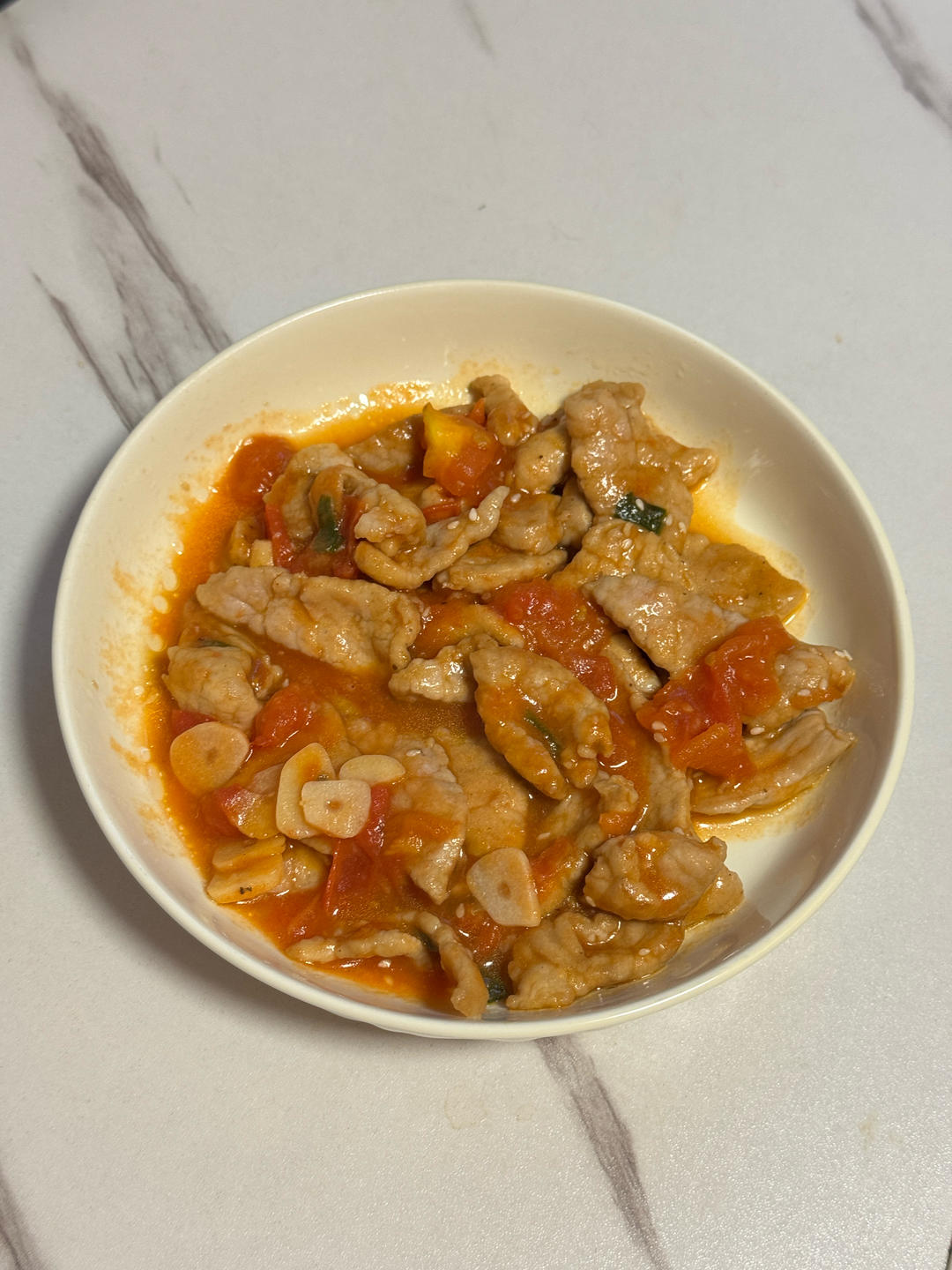 番茄肉片