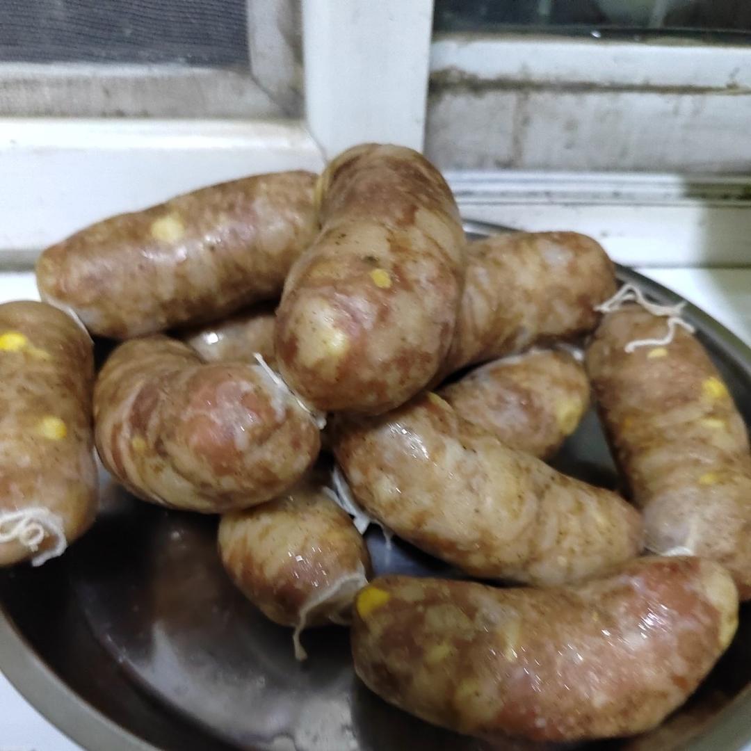 能量满满的猪肉脆皮肠(烤肠、灌肠、自制香肠)