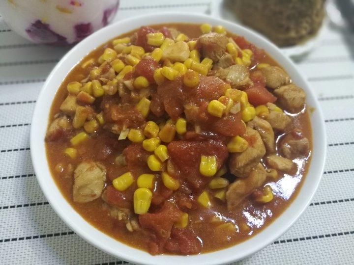 番茄玉米炖鸡胸