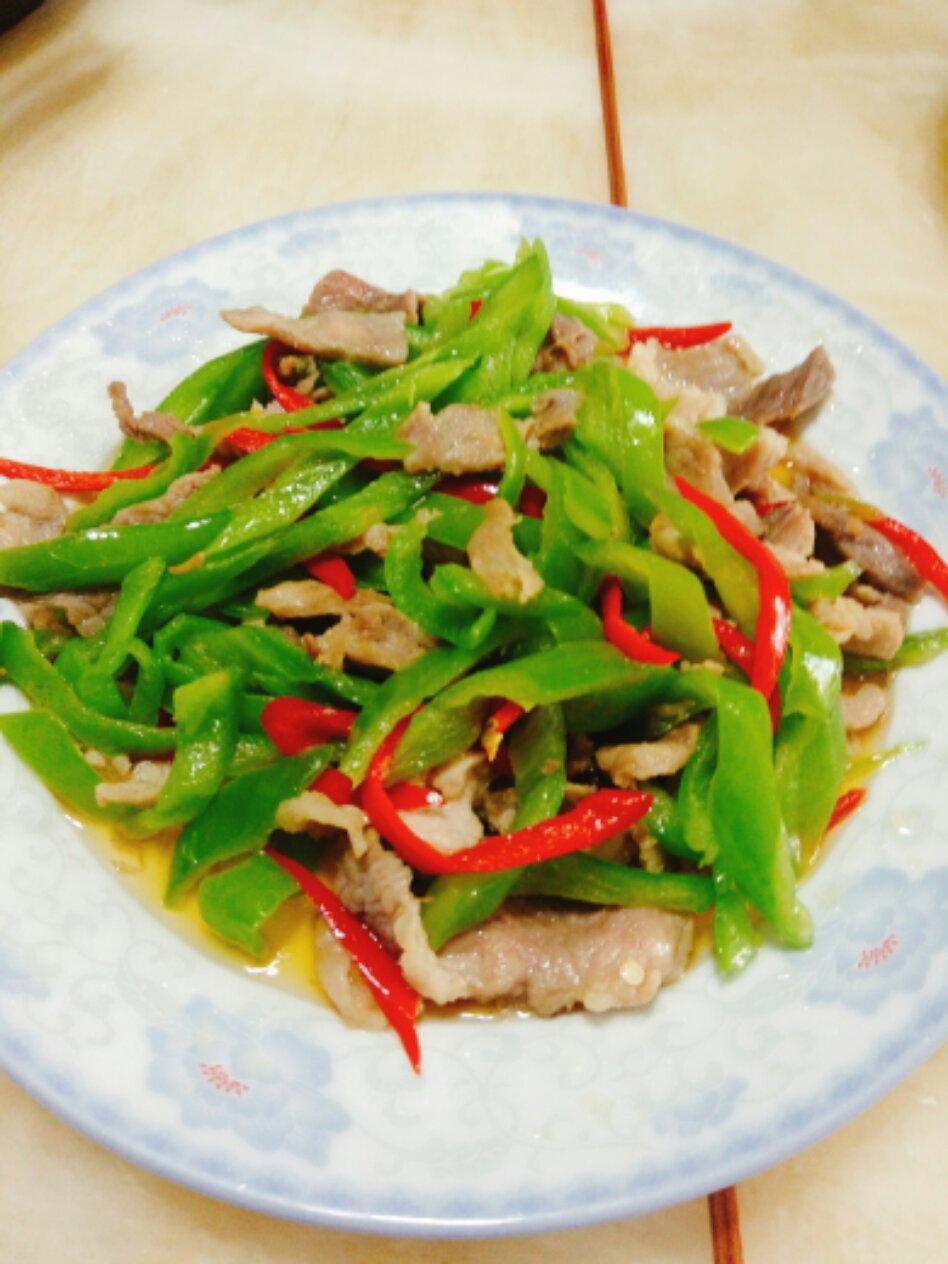 青椒炒肉丝