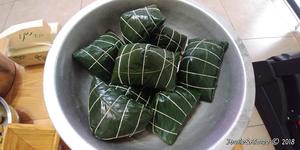 广西大肉粽、年粽、绿豆板栗肉粽(粽模版)的做法 步骤19
