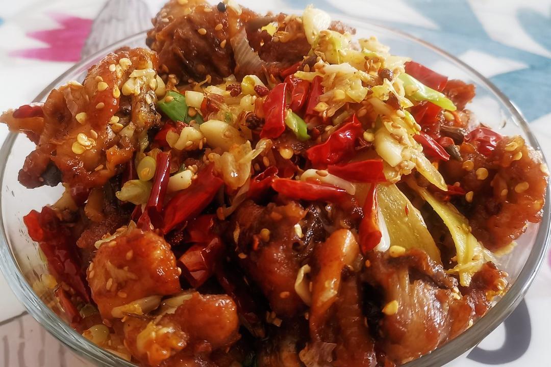 家庭版的炒鸡肉