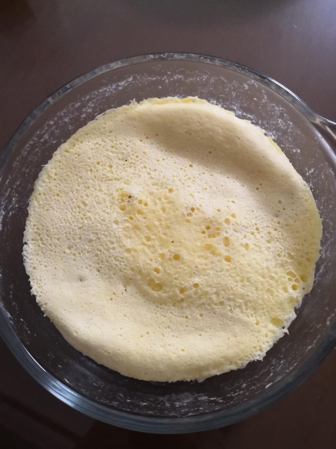 免烤微波炉无油无低粉豆渣蛋糕