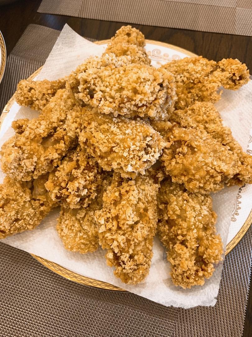面包糠炸鸡翅之“我觉得炸好了”法