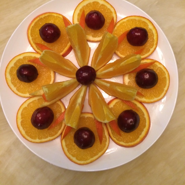 云淡风清-19做的水果拼盘