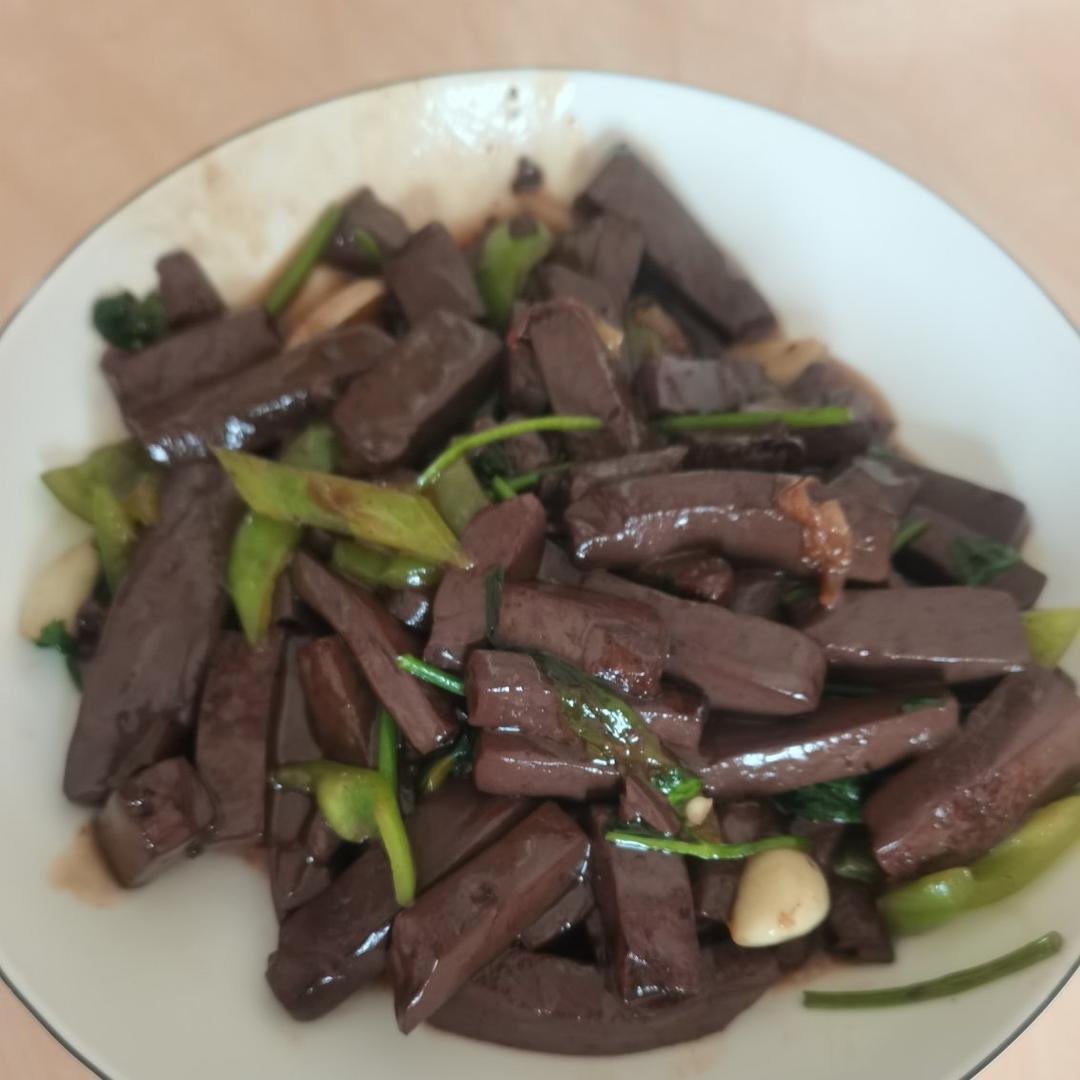 爆炒羊血 经典鲁菜