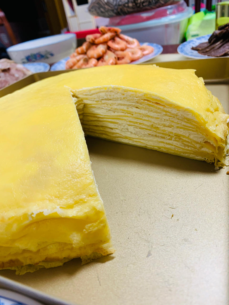 榴莲千层（超软糯蛋皮配方٩( ᐛ )و