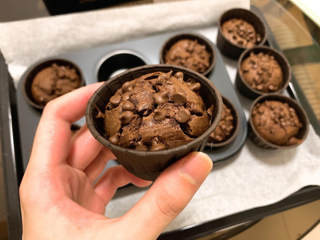 完美复刻星巴克蘑菇头巧克力玛芬蛋糕