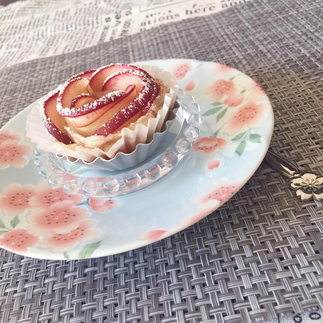 玫瑰花苹果塔