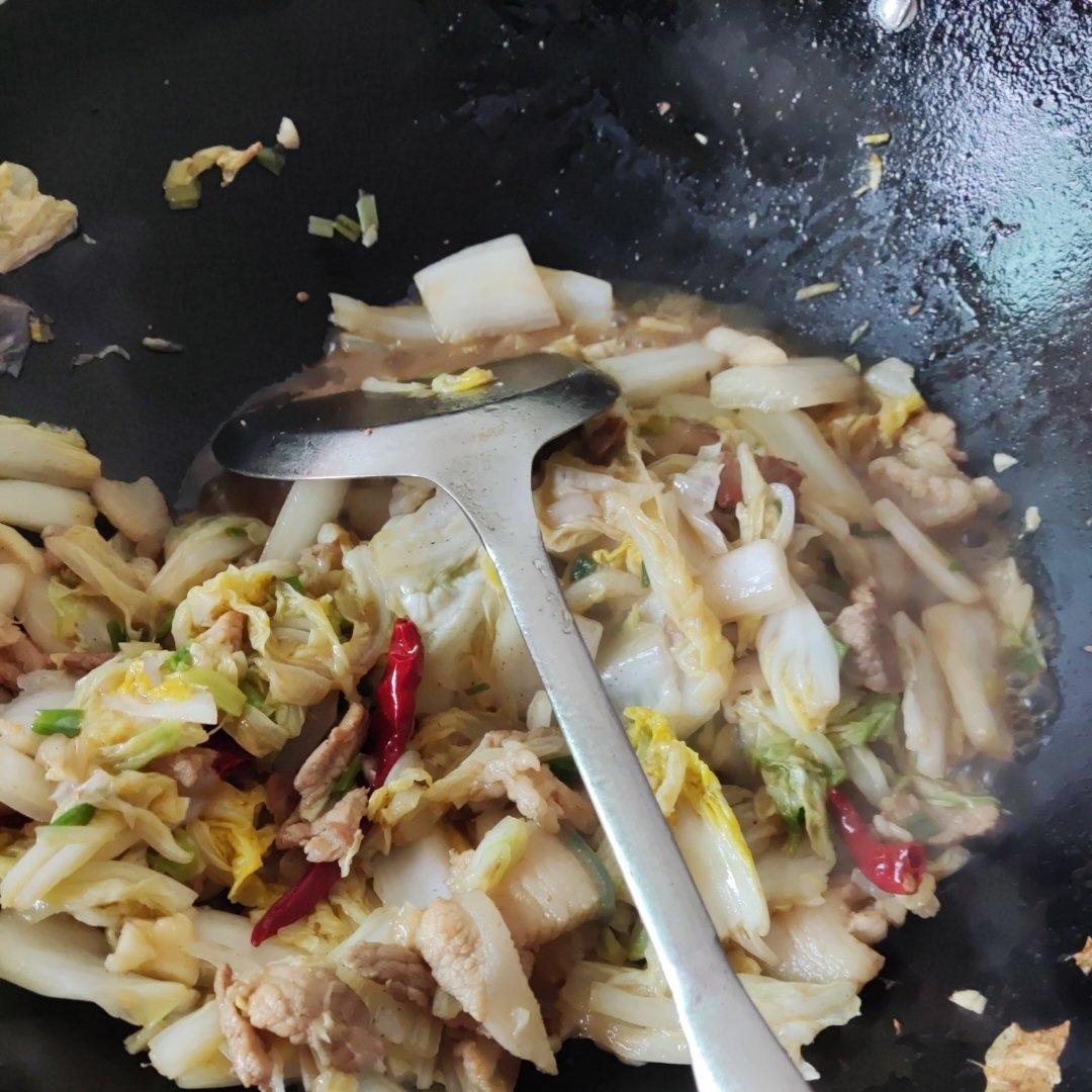 白菜炒肉