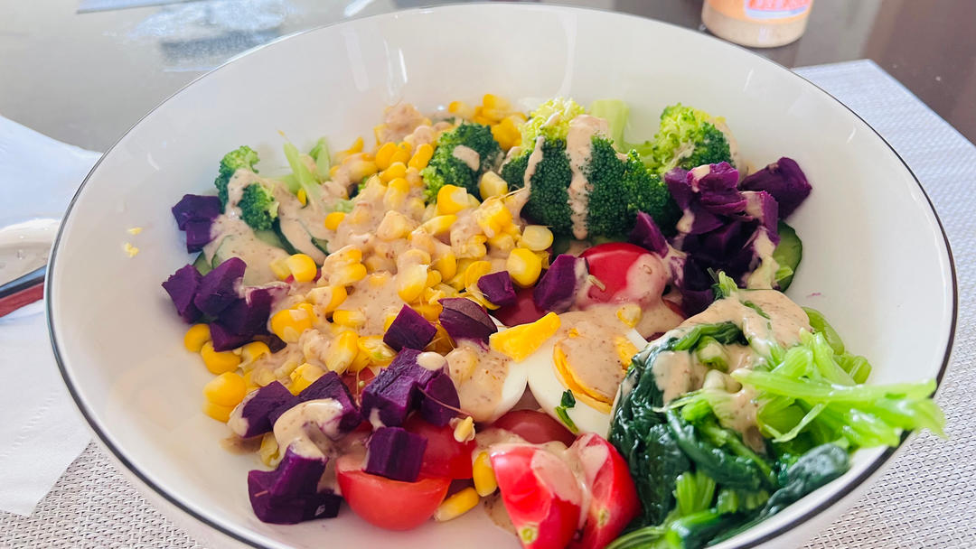 素食版蔬菜水果沙拉（简易版）