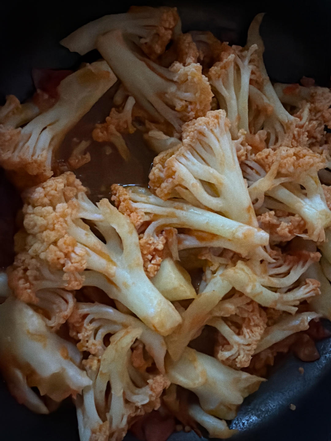 西红柿炒菜花（夏季开胃菜）