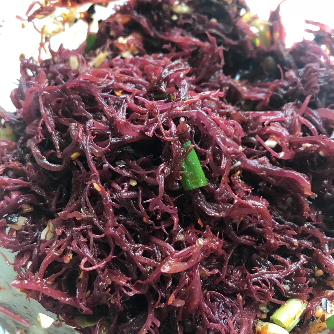凉拌紫晶藻