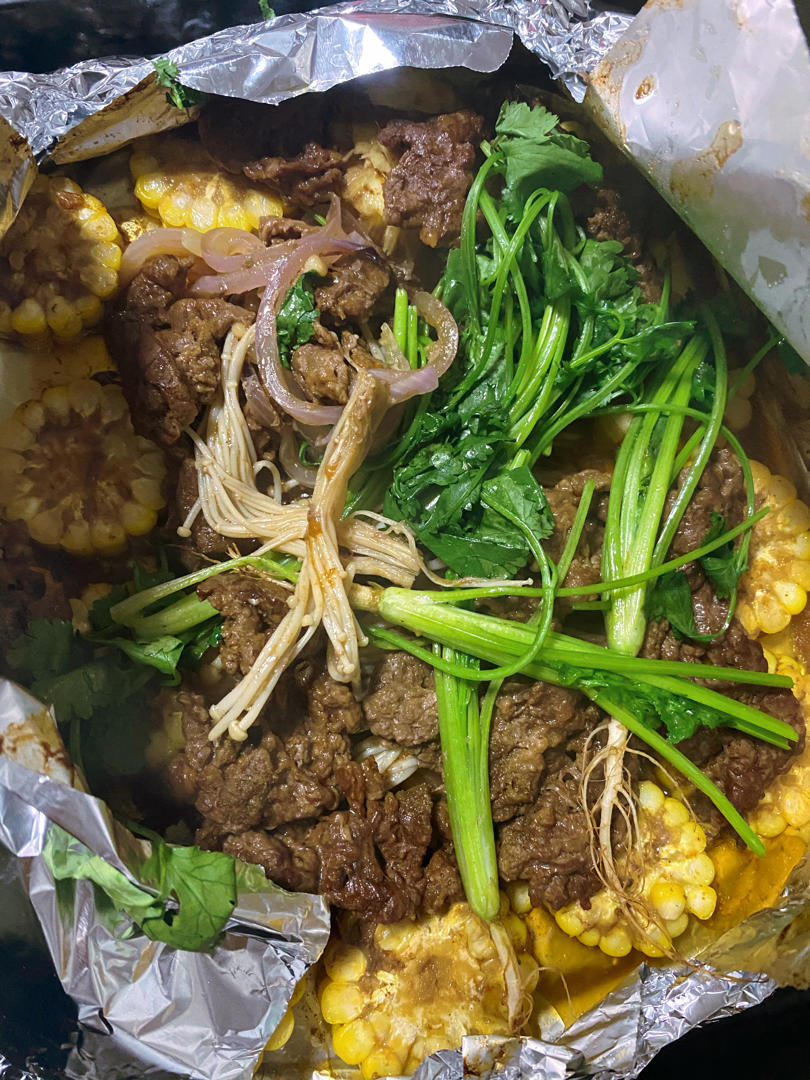 锡纸烤牛肉