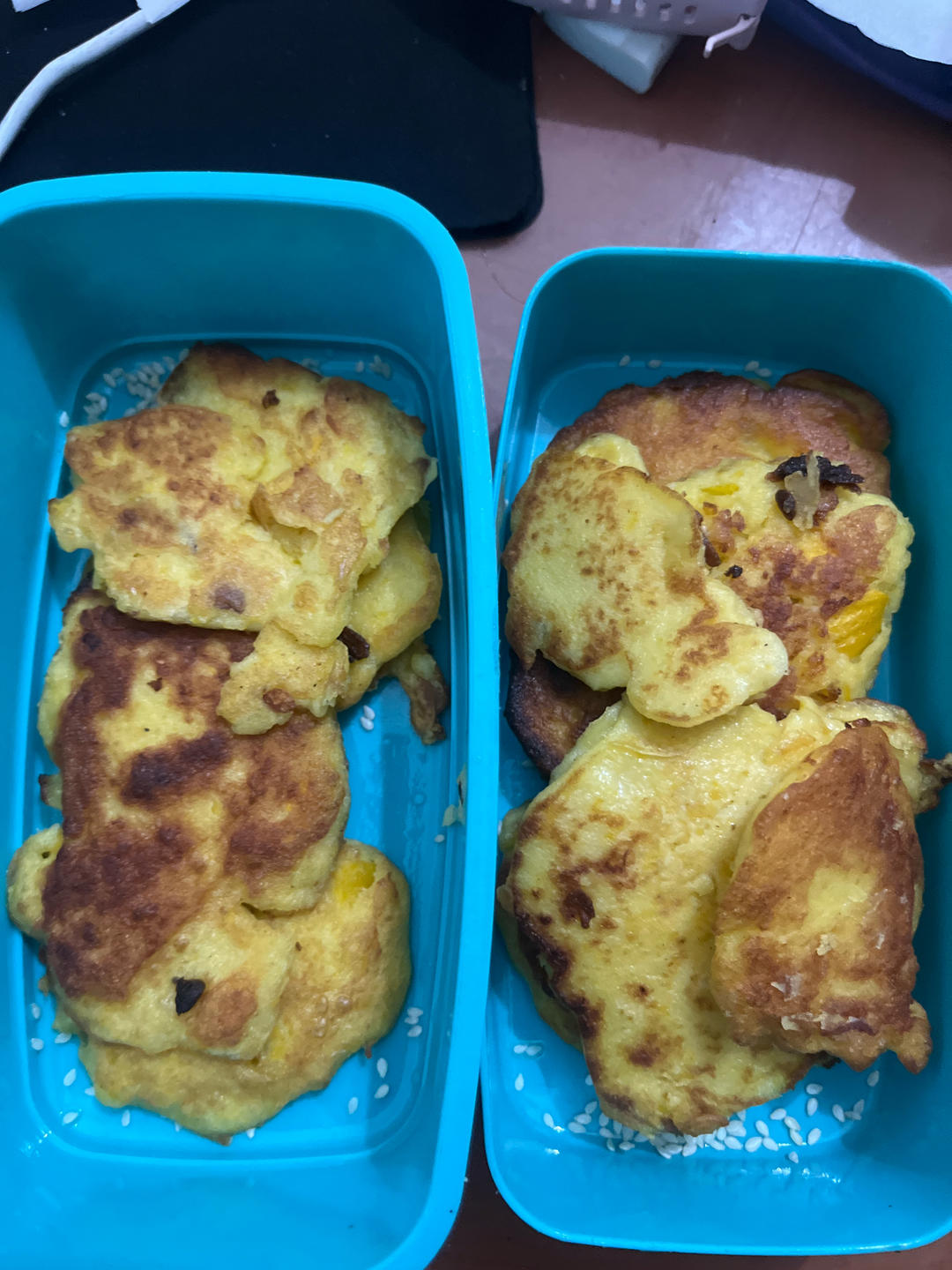 婴儿辅食手指食物南瓜松饼8+