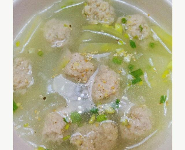 冬瓜丸子汤的做法