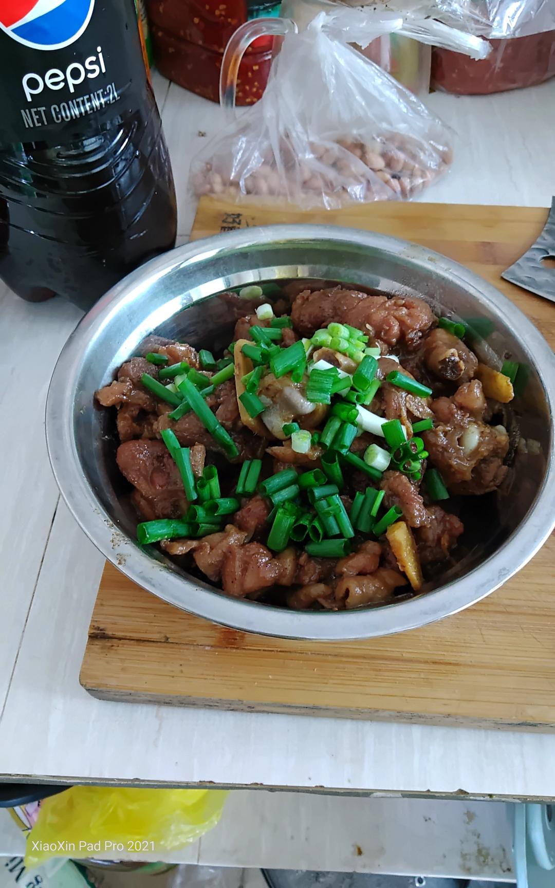 葱油焖鸡