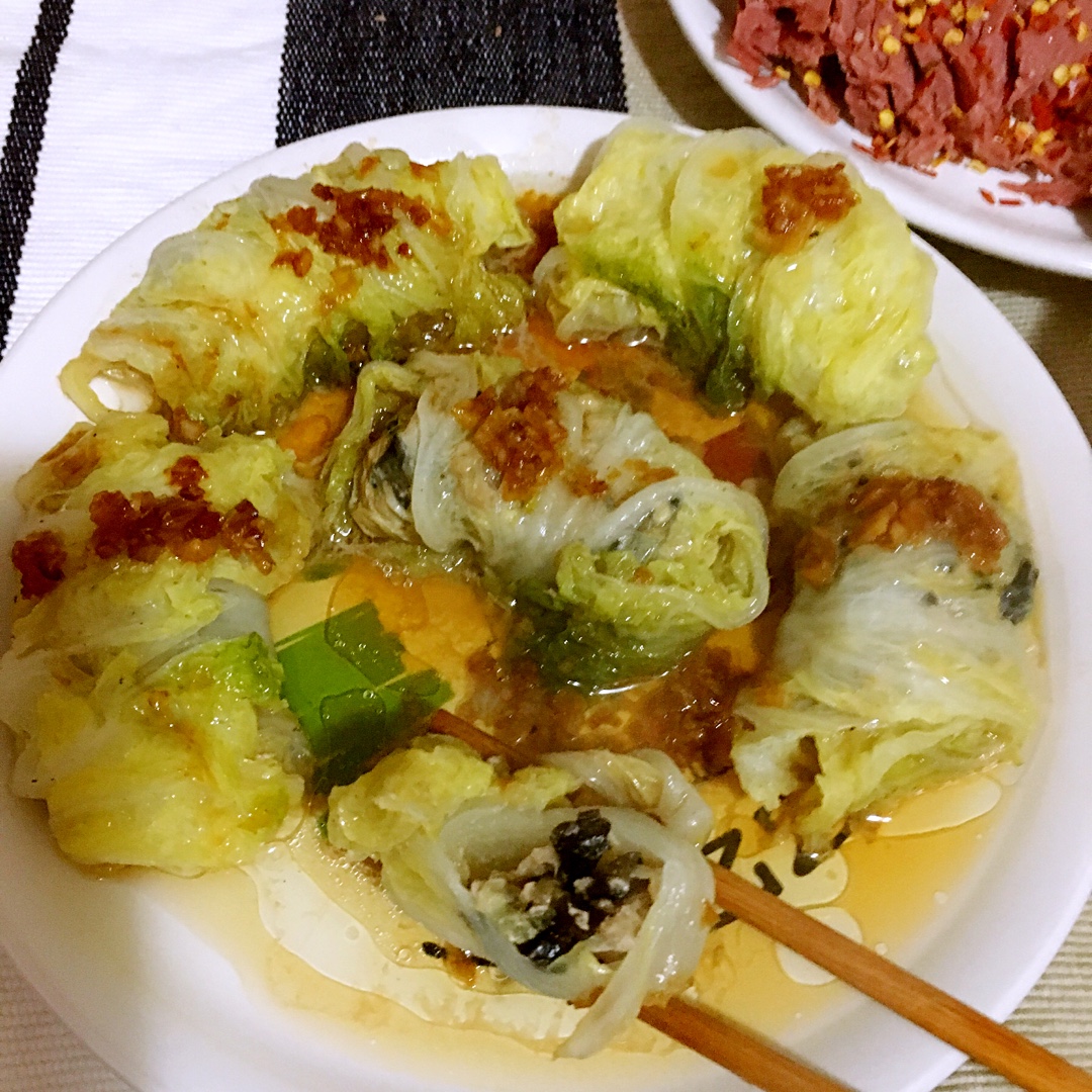 肉酿白菜卷