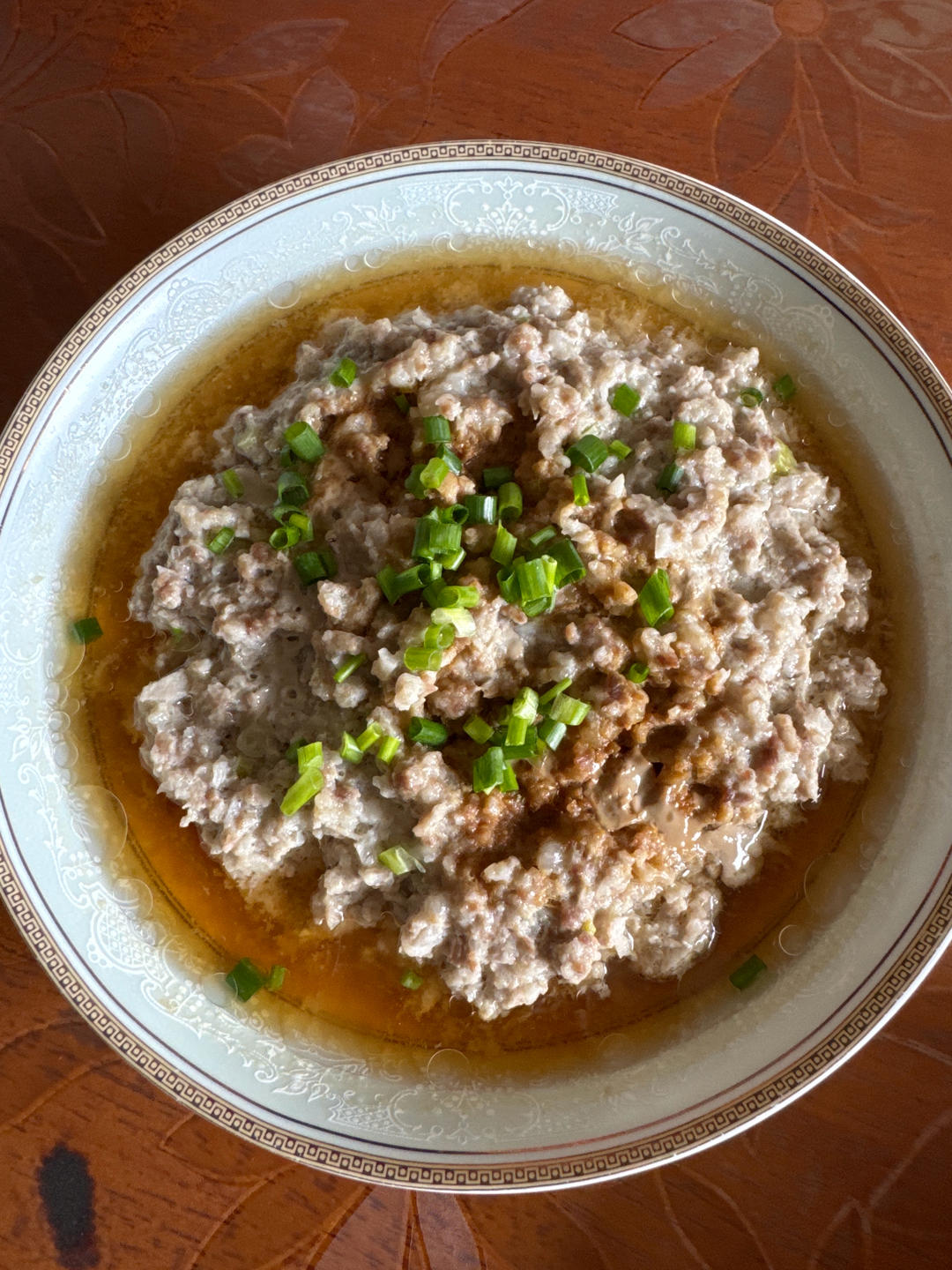 莲藕蒸肉饼