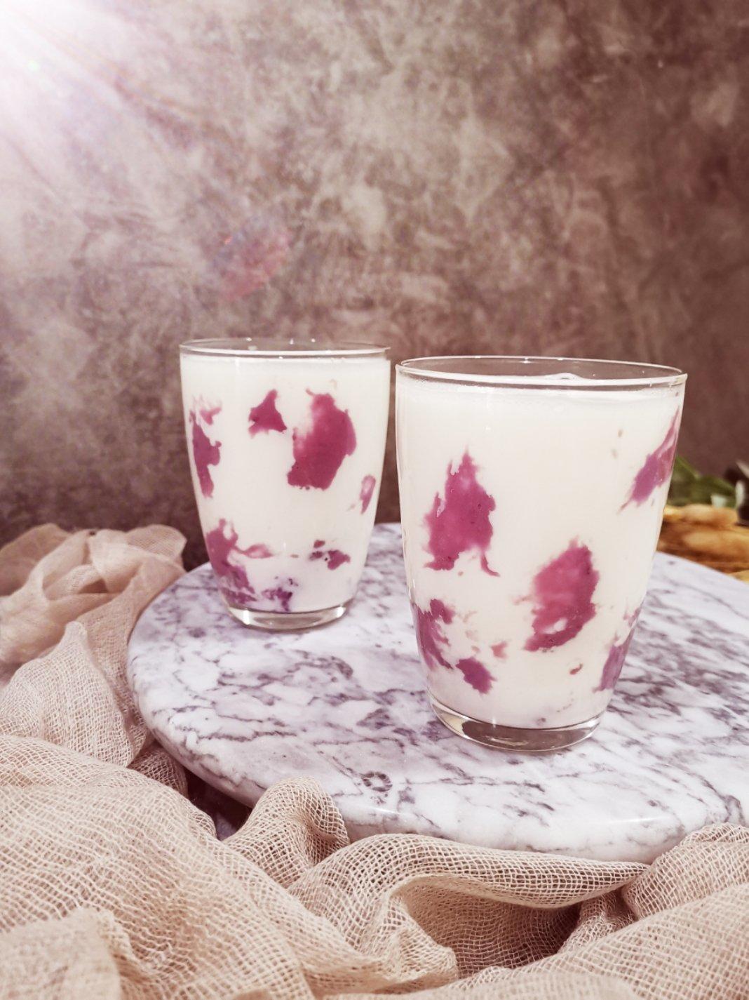 复刻乐乐茶超厚芋泥紫薯烧