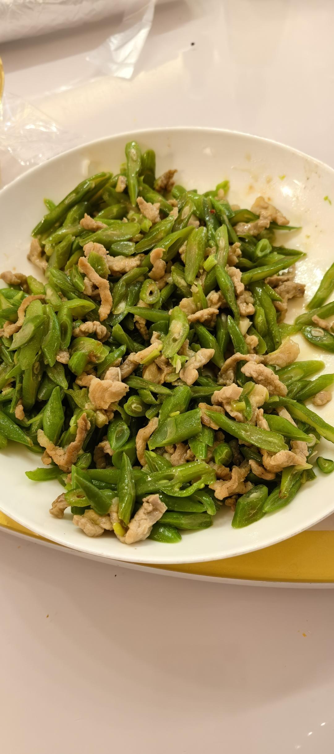 四季豆炒肉丝