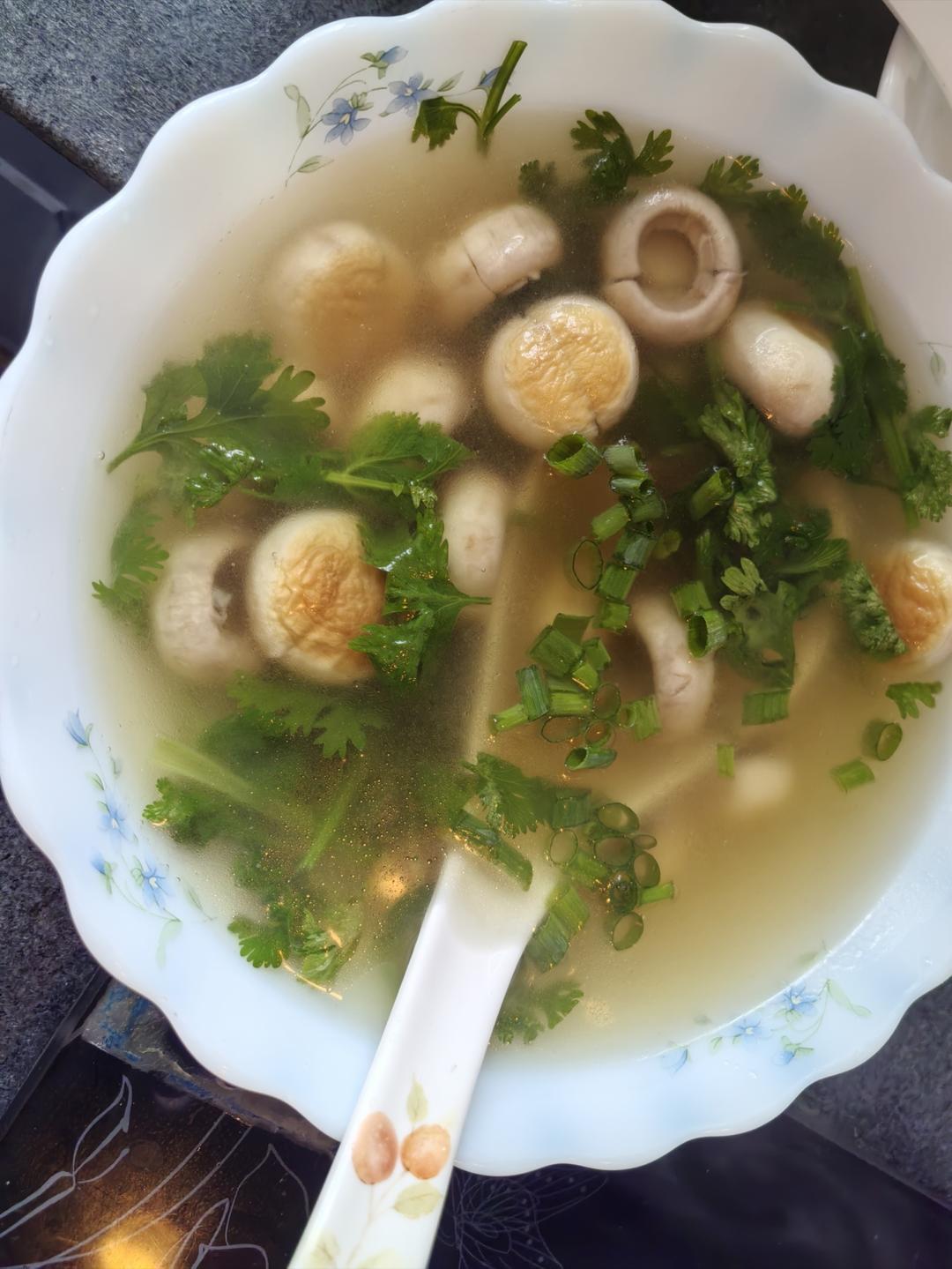 鲜掉眉毛口蘑汤