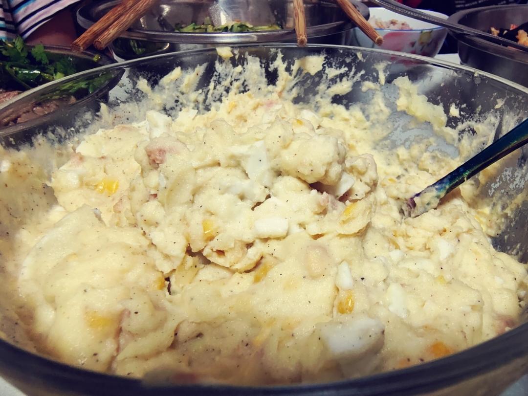 减脂餐——土豆泥鸡蛋沙拉