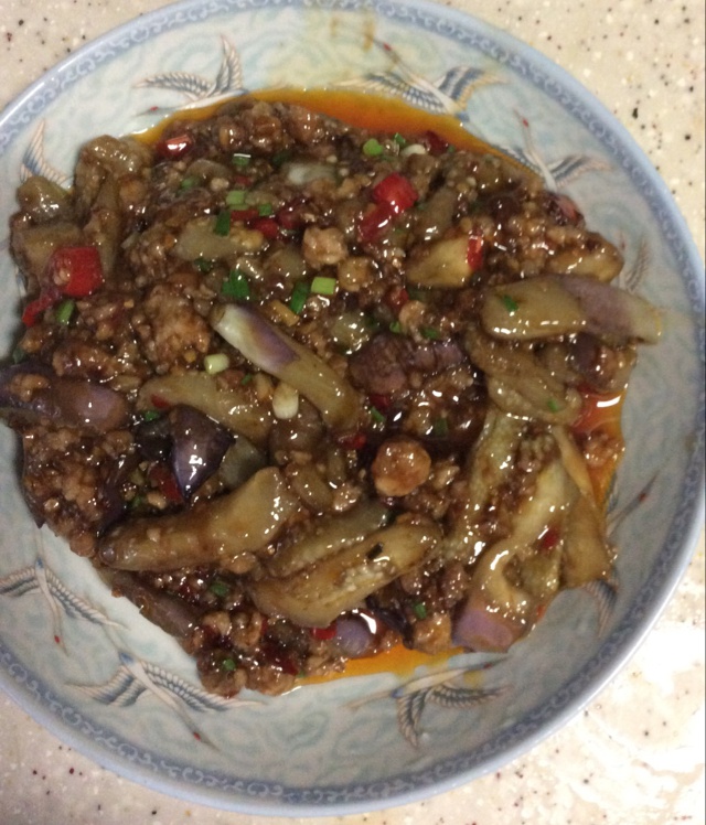 红烧肉沫茄子