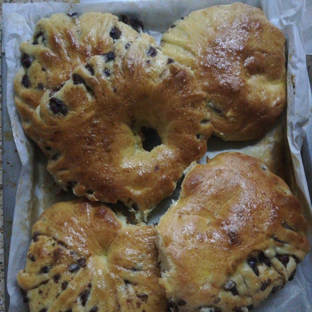 简单易学的红豆沙面包圈