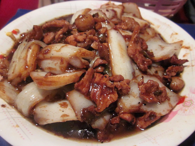 五花肉烧白菜梗