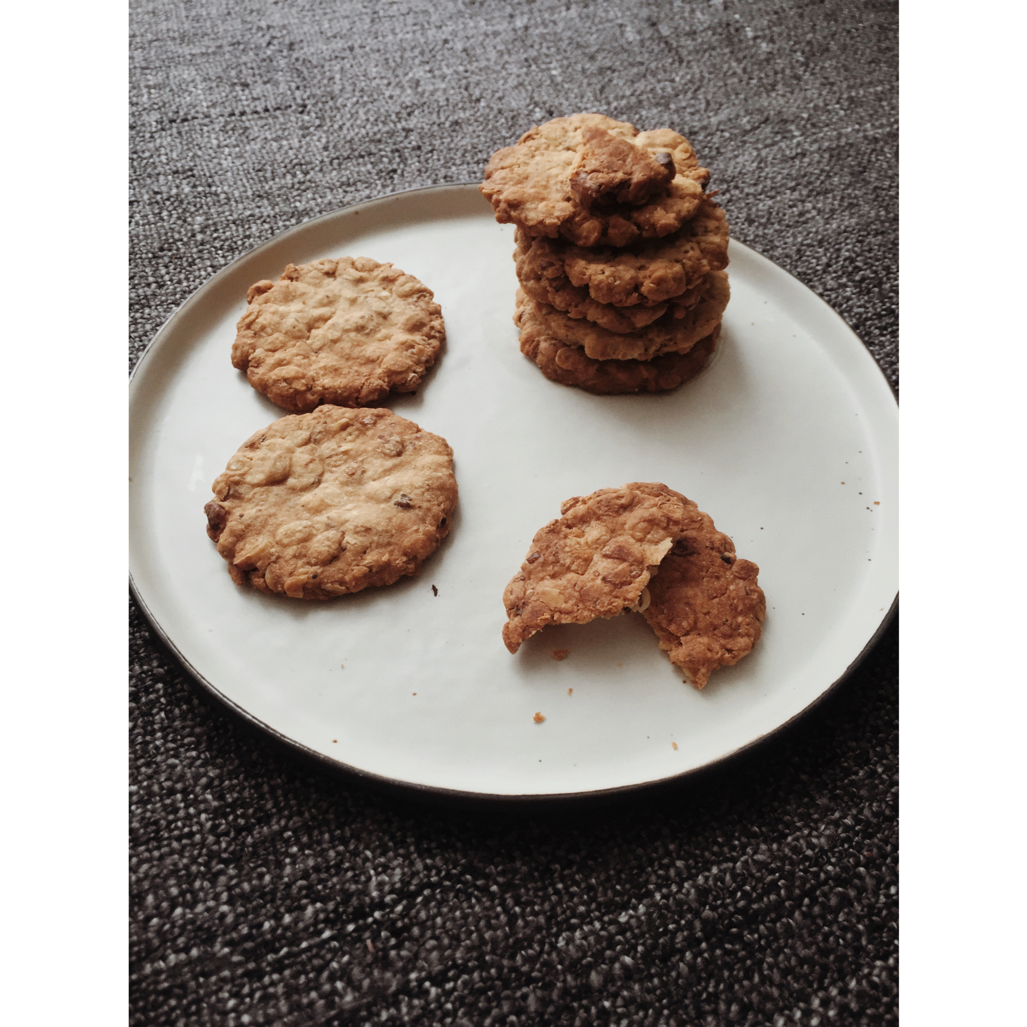 黑芝麻燕麦高纤饼干（无添加，另含植物油减脂配方）