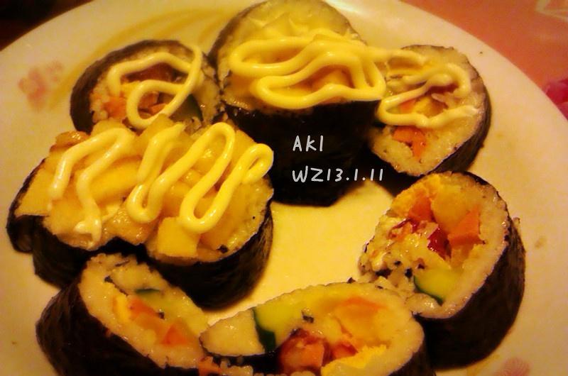 家常手作寿司的做法