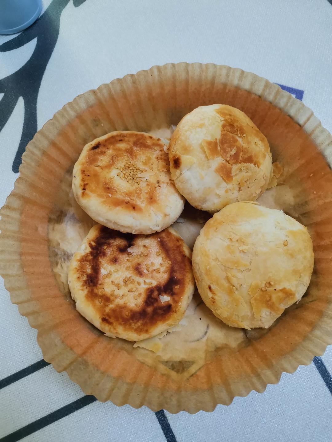 平底锅版红豆酥饼