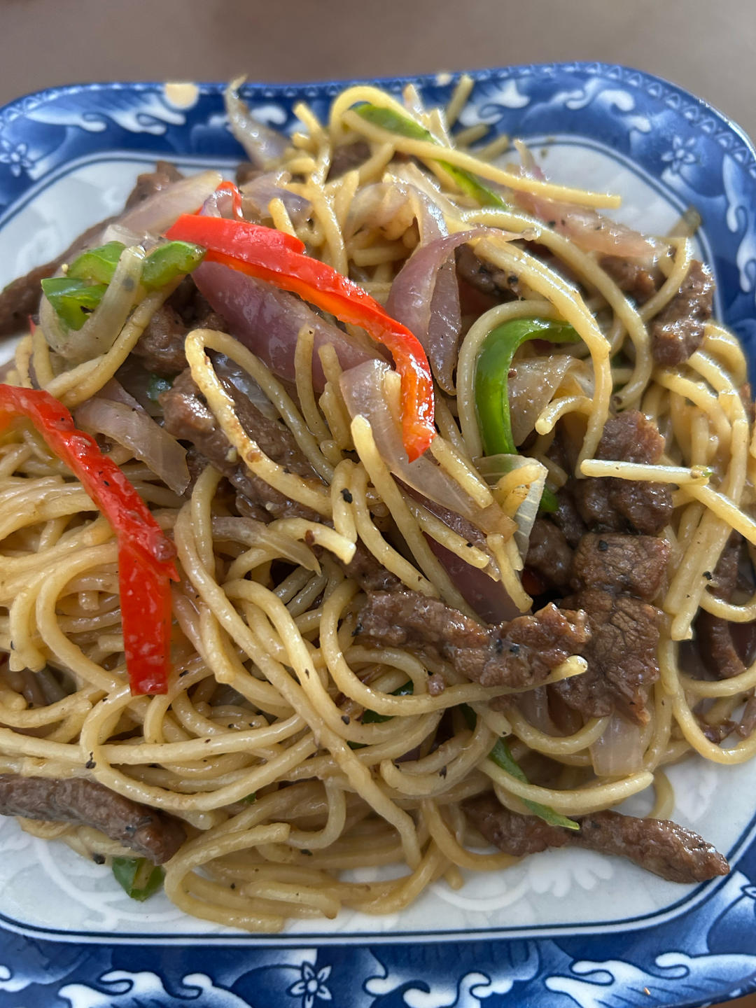 味道不输西餐厅的黑椒牛柳意面