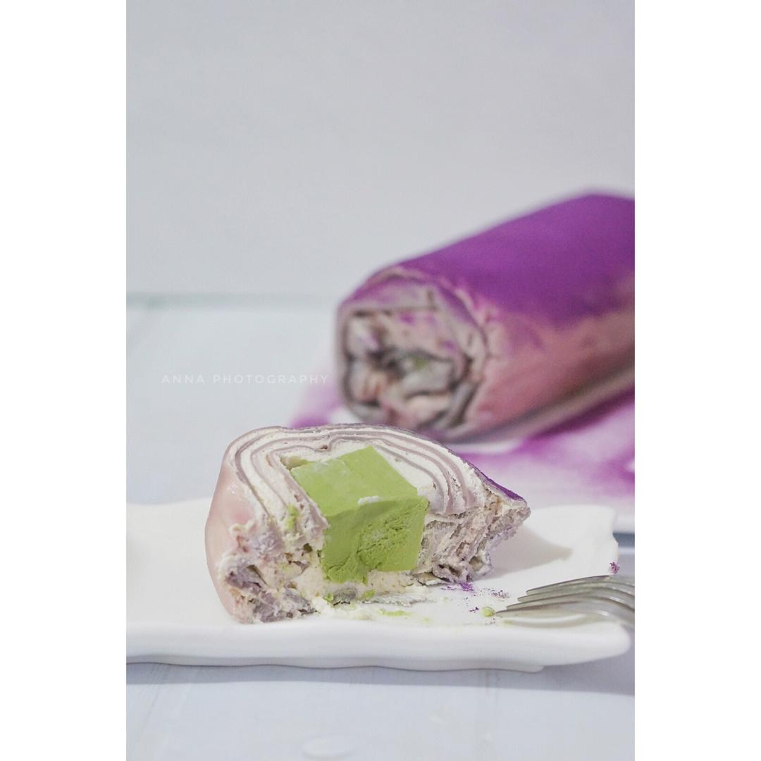 网红食谱│抹茶毛巾卷