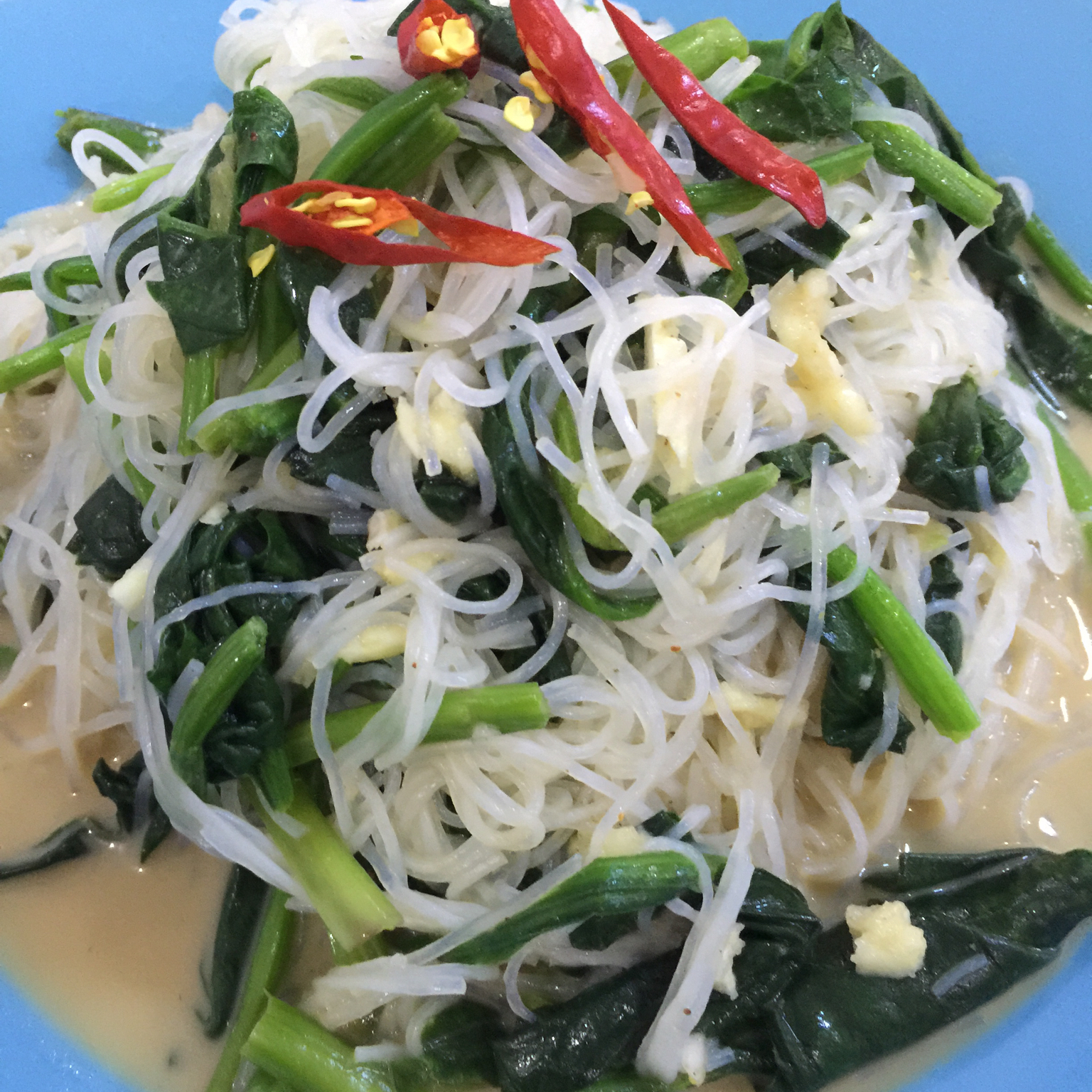 凉拌菠菜粉丝